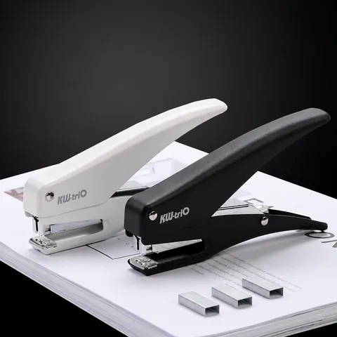 Grapadora Manual Portátil Mini Máquina Grapadora Para Oficina Escuela Embalaje Grapadora Metal Plástico Negro Blanco