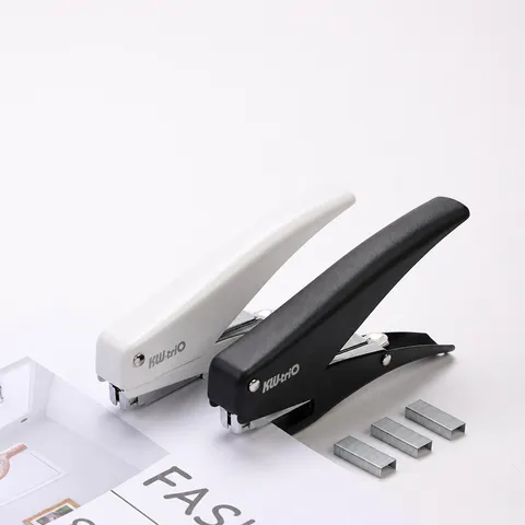 Grapadora Manual Portátil Mini Máquina Grapadora Para Oficina Escuela Embalaje Grapadora Metal Plástico Negro Blanco