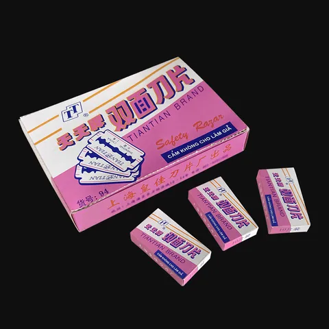 Household Double Edge Razor Blades Carbon Steel Manual Shaving Blades Men Face Hair Trimming Replacement Blades