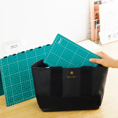 Multifunctionale opvouwbare PVC snijmat met duidelijke ruitlijnen Perfect voor nauwkeurig papierknutselen naaien snijden en tekenen