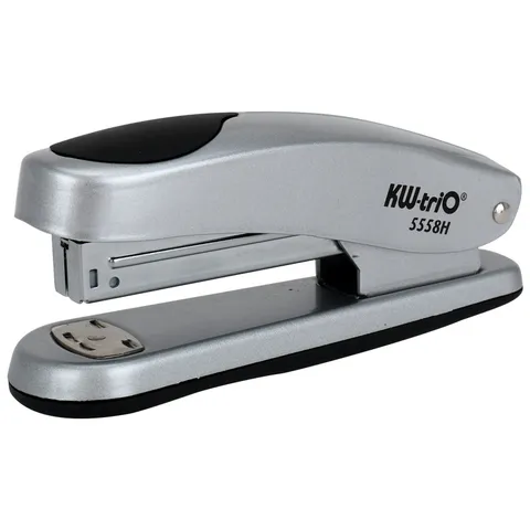 Zware Metalen Bureau Nietmachine Desktop Kantoor Nietgereedschap IJzeren Nietmachine Zilver Zwart
