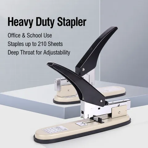 Schwerlast Desktop Heftgerät Metall Heftwerkzeug Hohe Kapazität Ergonomische Büro Dokument Papier Bindemaschine