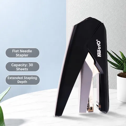 Zware Nietmachine Kantoor Desktop Nietmachine Moeiteloos Inbindgereedschap Vlakke Clinch Ontwerp Voor School Kantoorbenodigdheden