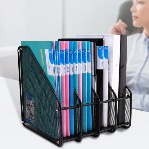 Metalen Desktop Documentenhouder Kantoor Document Organizer