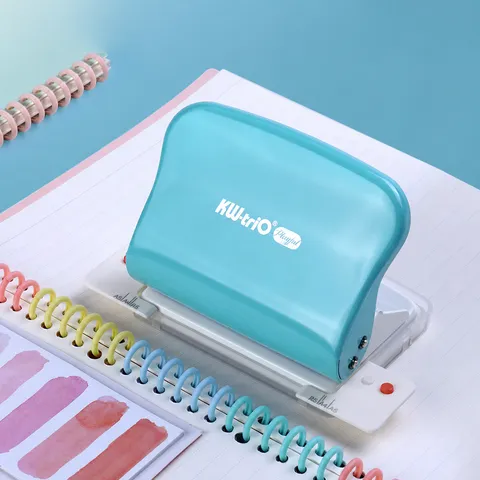 Manual Multi Hole Puncher Plastic Metal Loose Leaf Paper Punch Portable Binding Tool For Office And School Supplies