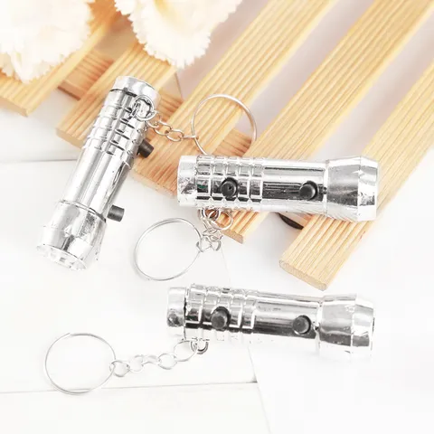 Portable Mini Metal Flashlight Keychain LED UV Money Detector Light Pocket Torch Practical Utility