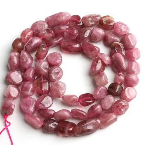 Natural Strawberry Quartz Irregular Loose Beads Semi Finished Diy Jewelry Making Accessories For Bracelet Beaded Craft
