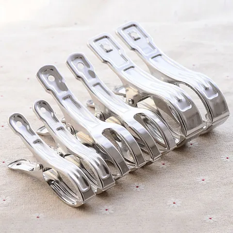 Stainless Steel Quilt Clips Heavy Duty Metal Laundry Pegs Multi-Purpose Clothes Pin For Home Storage and Organization