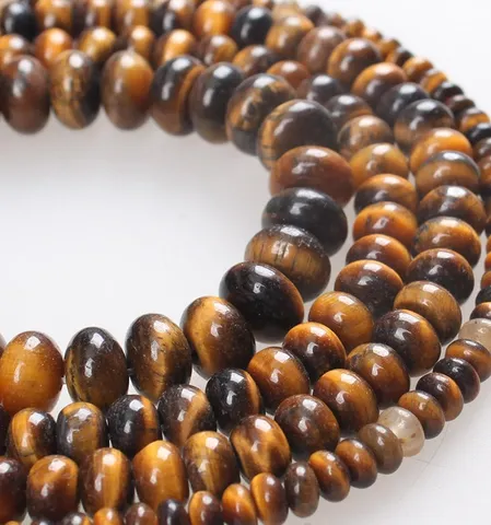 Synthetic Crystal Abacus Loose Beads Yellow Tiger Eye Style DIY Jewelry Accessories For Bracelet Necklace Craft