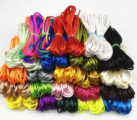 DIY Chinese Knot Cord Nylon Braided String Thread For Handmade Bracelet Jewelry Making Craft Supplies