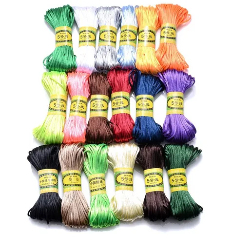Chinese Knot Cord Nylon Weaving Cord DIY Handmade Hand Rope Braided Cord For Craft Making Jewelry Accessories