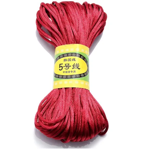 Chinese Knot Cord Nylon Weaving Cord DIY Handmade Hand Rope Braided Cord For Craft Making Jewelry Accessories