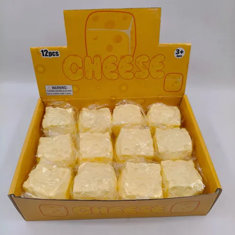 Simulatie Kaas Blok Squishy Speelgoed Realistisch Zacht Langzaam Rebound Stressverlichting Sensorisch Fidget Speelgoed Voor Volwassenen Kantoor