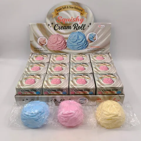 Langzame Terugslag Slagroomtaart Squishy Speelgoed Decompressie Stressverlichting Crèmebroodje Sensorisch Speelgoed Voor Kinderen Volwassenen Kantoor