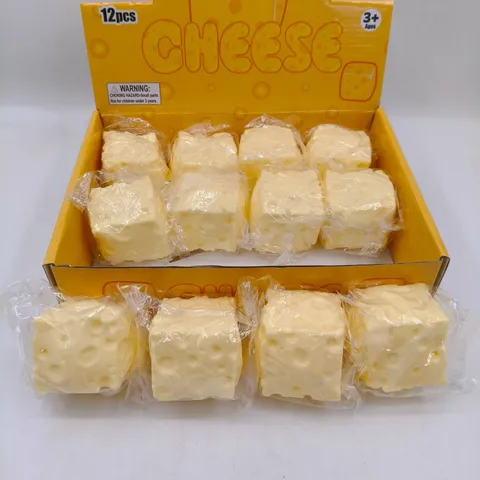 Simulatie Kaas Blok Squishy Speelgoed Realistisch Zacht Langzaam Rebound Stressverlichting Sensorisch Fidget Speelgoed Voor Volwassenen Kantoor
