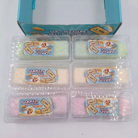 Realistische Boterstaaf Squishy Speelgoed Trage Terugslag Stressverlichting Zacht PU Simulatie Voedsel Knijpspeelgoed Voor Volwassenen Tieners Kantoor Decoratie