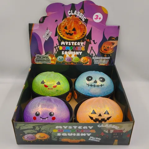Halloween Glitter Kraalvulling Squishy Mystery Groot Stressverlichting Speelgoed Voor Kinderen Volwassenen Pompoen Geest Vampier