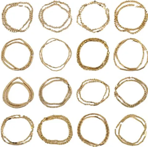 Gold Plated Hematite Beads DIY Jewelry Making Geometric Spacer Beads Round Tube Square Loose Beads For Bracelet Accessories