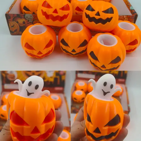 Halloween Geest In Pompoen Squishy Speelgoed Grappig Stressverlichting Knijpspeelgoed Voor Kinderen Volwassenen Cadeaus