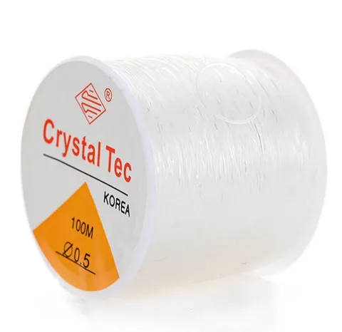 Cordón de Cristal Elástico Transparente Cuentas Hilo Extensible Para Pulsera Hilo Fabricación de Joyas Manualidades DIY