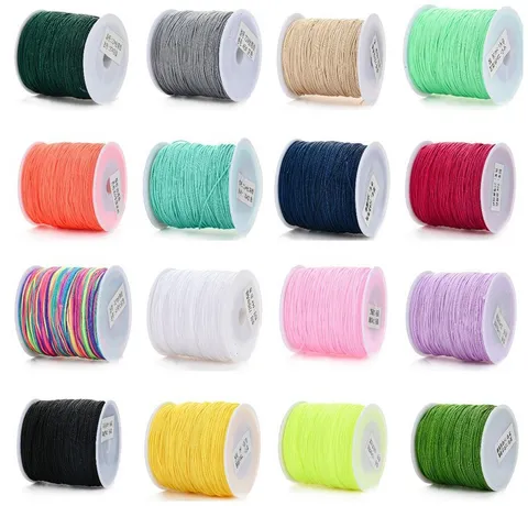 Nylon Braided Cord Jade Thread For DIY Jewelry Making Handcrafted Beading String Craft Supplies
