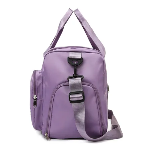 Large Capacity Outdoor Sports Gym Bag For Women Men Dry Wet Separation Travel Duffel Bag With Independent Shoe Compartment Waterproof Oxford Cloth Training Fitness Weekend Bag