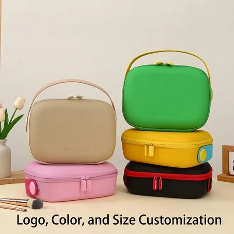 Large Capacity EVA Makeup Bag Portable PU Composite Toiletry Organizer Shockproof Travel Cosmetic Case For Women Men