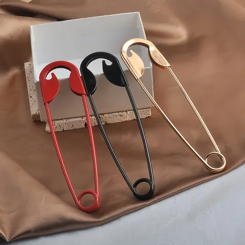 Übergroßer Sicherheitsnadel-Haarstab Für Damen Minimalistisch Eisen Metall Lack Haarschmuck Mode Haarnadel Für Dutts Täglich Hochzeit Party Schmuck