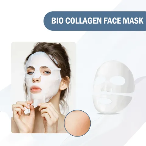 Bio Kollagen Gesichtsmaske Feuchtigkeitsspendend Porenverkleinernd Straffend Anti-Aging Hautpflege Tuchmaske