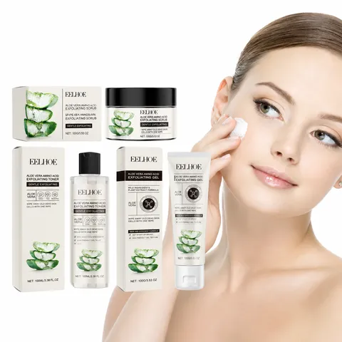 Aloe Vera Amino Acid Exfoliating Toner Facial Cleansing Gel Hydrating Gentle Nourishing Skincare Product