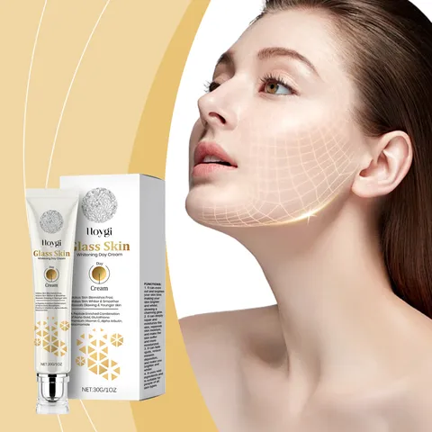 Hoygi Whitening Dagcrème Glass Skin Gezichtsbevochtiger Verhelderend Hydraterend Anti-Aging Voedende Dagelijkse Gezichtshuidverzorging