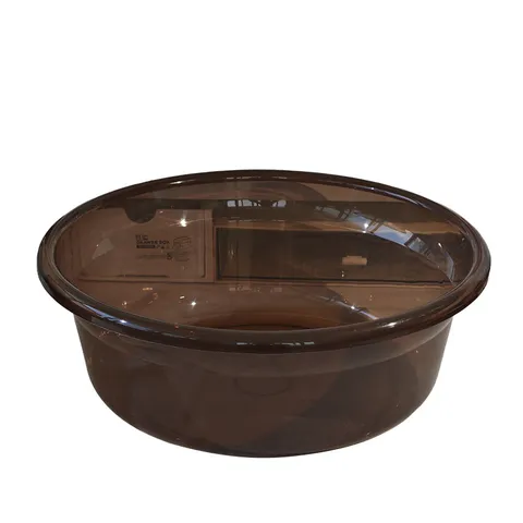 Transparent Thickened Plastic Washbasin Household Large Round Basin Durable Laundry Foot Bath Basin For Home Bathroom