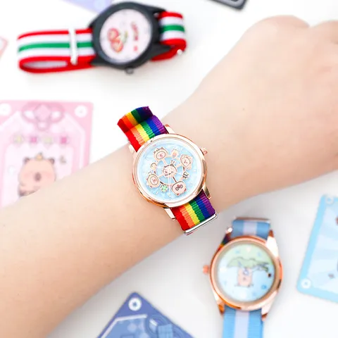 Capybara Quarz Uhr Blind Box Süß Cartoon Schüler Elektronische Uhr Kreative Überraschung Box Spielzeug Geschenk Für Kinder