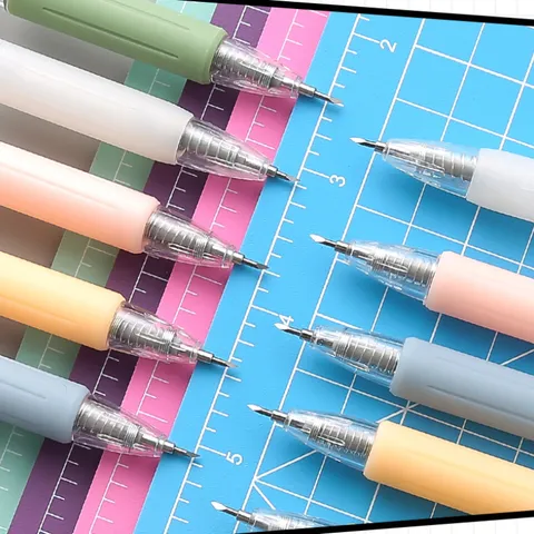 Morandi Color Retractable Pen Knife Precision Craft Knife Plastic Cutting Tool For DIY Scrapbooking Student Stationery