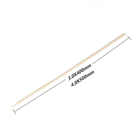 Bâtons de Bambou Naturels Pour Arrangements Floraux Tiges Florales Artisanat DIY Support Guimauve Bâtons En Bois