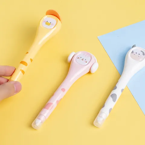 Cute Animal Correction Tape Portable Pen Shaped Correction Tape For School Office Students Stationery