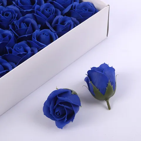 Artificial Rose Soap Flower Heads Multi Color Fake Flowers For Valentine Gift DIY Bouquet Home Wedding Decoration