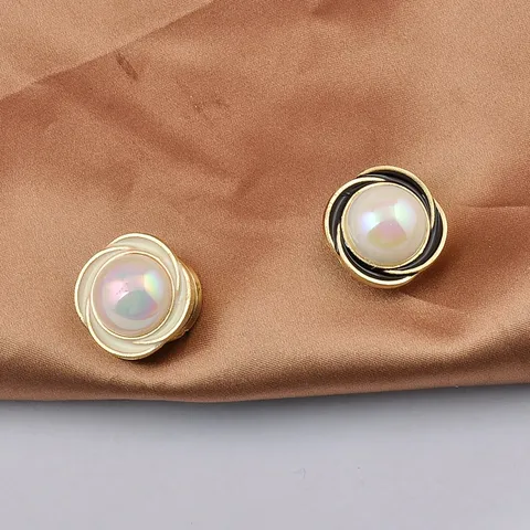 Französische Vintage-Magnetbrosche Ohne Beschädigung Für Damen Hochwertige Künstliche Perle Strass Bär Anti-Glare Schnalle Mode Schmuck Zubehör