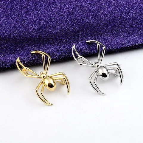 Mode Punk Spinne Brosche Nadel Für Herren Damen Unisex Legierung Künstliche Perle Tier Abzeichen Kleidung Schal Schmuck Zubehör