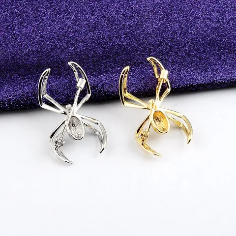 Mode Punk Spinne Brosche Nadel Für Herren Damen Unisex Legierung Künstliche Perle Tier Abzeichen Kleidung Schal Schmuck Zubehör