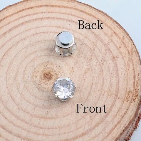 Mode Herren Kronen Zirkonia Magnetische Ohrstecker Nicht Durchstochen Edelstahl Kronen Magnet Ohrringe Für Herren Schmuck Geschenke