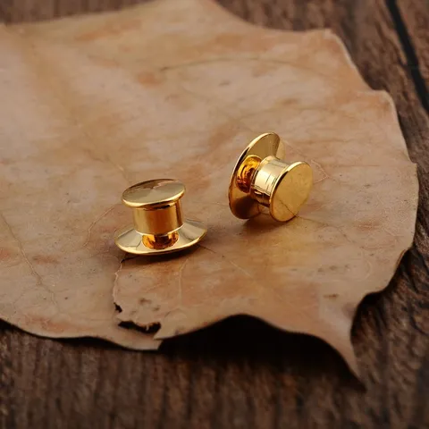 Copper Pin Backs Brooch Clutch Butterfly Pin Keepers For DIY Jewelry Making Findings Accessory Gold Silver