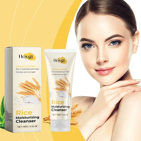 Detergente Viso all'Estratto di Riso Pulizia Profonda Delicato Idratante Cura Quotidiana