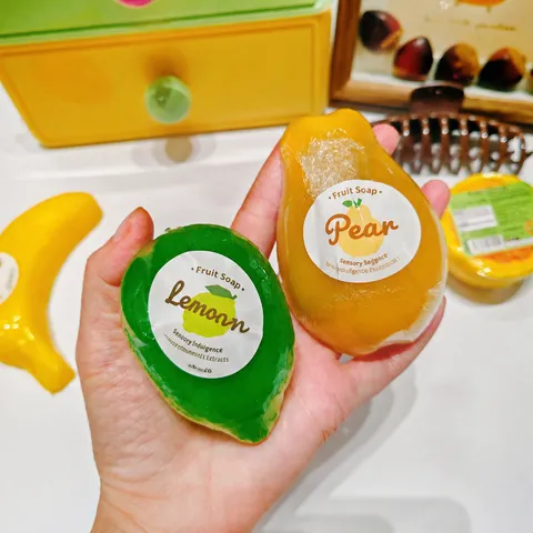 Simulation Créative Forme De Fruit Savon Fait Main Nouveauté Savon Aux Huiles Essentielles Lavage Des Mains Nettoyage Savon De Bain Cadeau