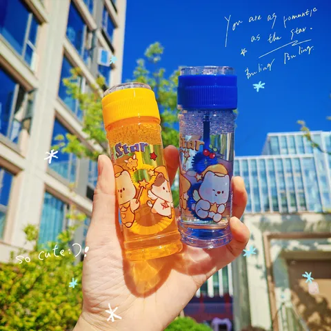 Jouet Baguette à Bulles pour Enfants Souffleur de Bulles Manuel en Plastique Portable avec Jeu de Labyrinthe Design Cartoon Mignon Jouet d'Extérieur