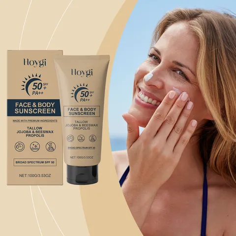 Crème Solaire Visage Et Corps Large Spectre SPF 50 Pa Plus Hydratante Contrôle Du Sébum Légère Soin Quotidien