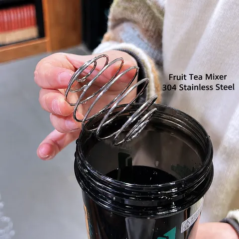 Tritan Kunststoff Shaker Flasche Große Kapazität Auswegsicher Direkt Trinken Wasserflasche Sport Fitness Gym Becher Mit Mischball