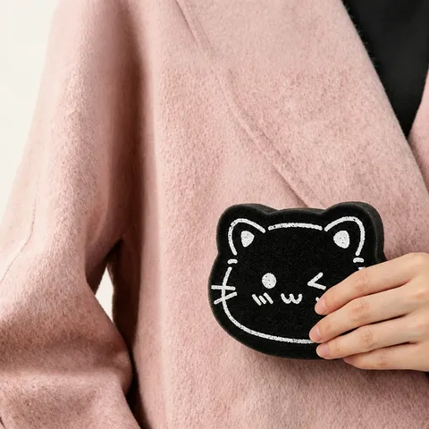 Cat Shaped Washing Machine Laundry Lint Remover Sponge Cute Pet Hair Catcher Reusable Cleaning Sponge Tool