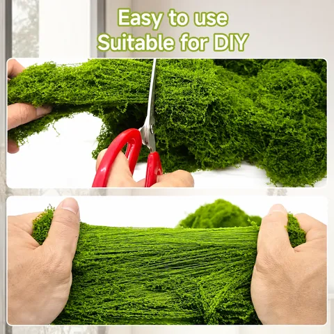 Mousse Artificielle Plantes Vertes Fleur de Soie DIY Micro Paysage Jardin Maison Mur Décor Artisanat Simulation Mousse