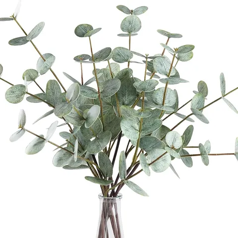 Feuilles D Eucalyptus Artificielles Tige Unique Plantes Vertes Fausses Pour Salon Maison Moderne Decoration Florale Interieure